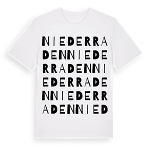 Niederraden ordlek t-shirt – ekologisk bomull t-shirt från Pinshirt