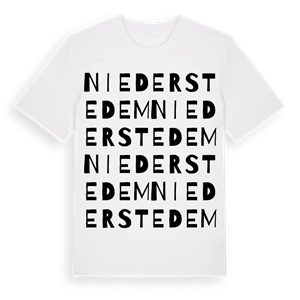 Niederstedem ordlek t-shirt – ekologisk bomull t-shirt från Pinshirt