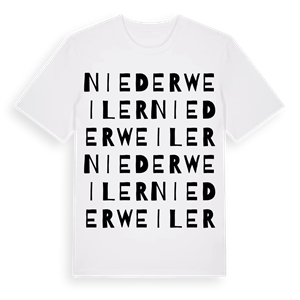 Niederweiler ordlek t-shirt – ekologisk bomull t-shirt från Pinshirt