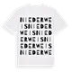 Niederweis ordlek t-shirt