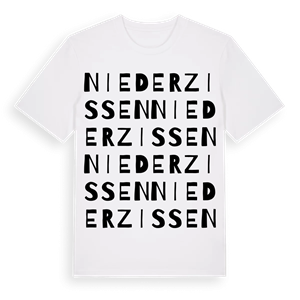Niederzissen ordlek t-shirt – ekologisk bomull t-shirt från Pinshirt