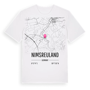 Nimsreuland karta t-shirt – ekologisk bomull t-shirt från Pinshirt