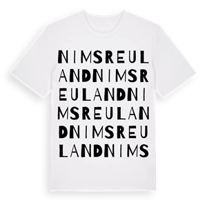 Nimsreuland ordlek t-shirt – ekologisk bomull t-shirt från Pinshirt
