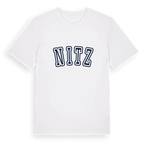 Nitz college t-shirt – ekologisk bomull t-shirt från Pinshirt