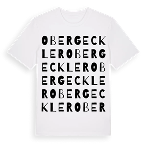 Obergeckler ordlek t-shirt – ekologisk bomull t-shirt från Pinshirt