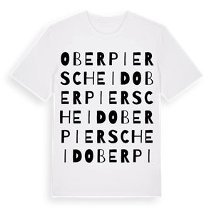 Oberpierscheid ordlek t-shirt – ekologisk bomull t-shirt från Pinshirt