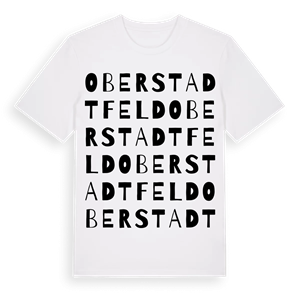 Oberstadtfeld ordlek t-shirt – ekologisk bomull t-shirt från Pinshirt