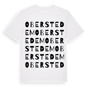 Oberstedem ordlek t-shirt – ekologisk bomull t-shirt från Pinshirt