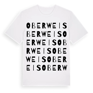 Oberweis ordlek t-shirt – ekologisk bomull t-shirt från Pinshirt