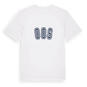 Oos college t-shirt – ekologisk bomull t-shirt från Pinshirt
