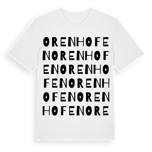 Orenhofen ordlek t-shirt – ekologisk bomull t-shirt från Pinshirt