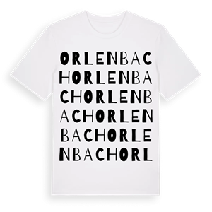 Orlenbach ordlek t-shirt – ekologisk bomull t-shirt från Pinshirt