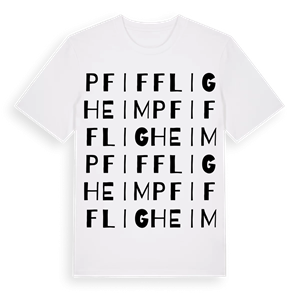 Pfiffligheim ordlek t-shirt – ekologisk bomull t-shirt från Pinshirt