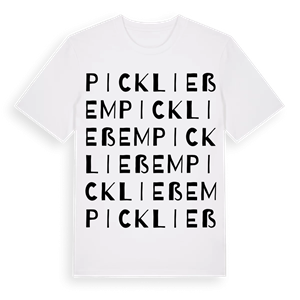 Pickließem ordlek t-shirt – ekologisk bomull t-shirt från Pinshirt