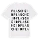 Plascheid ordlek t-shirt