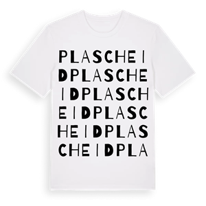 Plascheid ordlek t-shirt – ekologisk bomull t-shirt från Pinshirt