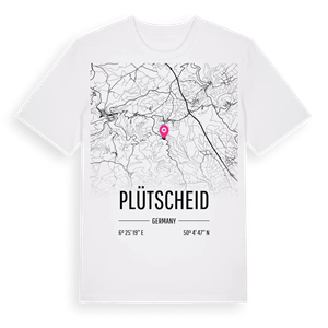 Plütscheid karta t-shirt – ekologisk bomull t-shirt från Pinshirt
