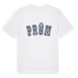 Prüm college t-shirt – ekologisk bomull t-shirt från Pinshirt