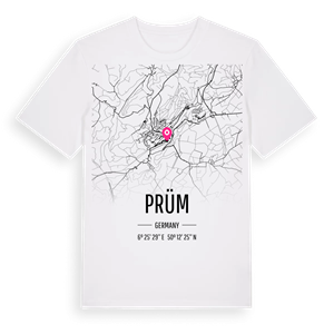 Prüm karta t-shirt – ekologisk bomull t-shirt från Pinshirt