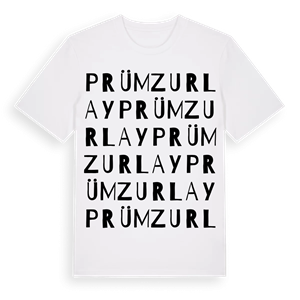 Prümzurlay ordlek t-shirt – ekologisk bomull t-shirt från Pinshirt