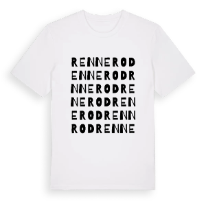 Rennerod ordlek t-shirt – ekologisk bomull t-shirt från Pinshirt