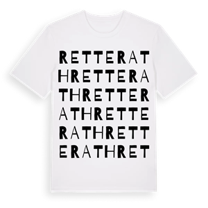 Retterath ordlek t-shirt – ekologisk bomull t-shirt från Pinshirt
