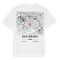 Rhein-Lahn-Kreis karta t-shirt