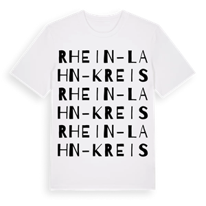 Rhein-Lahn-Kreis ordlek t-shirt – ekologisk bomull t-shirt från Pinshirt
