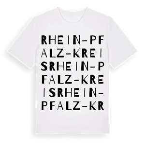 Rhein-Pfalz-Kreis ordlek t-shirt – ekologisk bomull t-shirt från Pinshirt