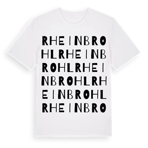 Rheinbrohl ordlek t-shirt – ekologisk bomull t-shirt från Pinshirt