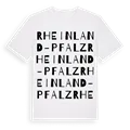 Rheinland-Pfalz ordlek t-shirt