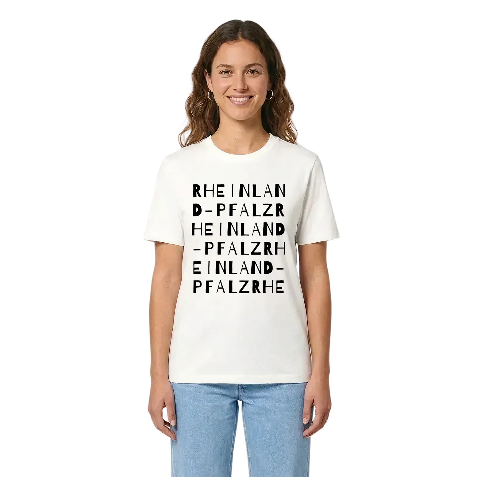 Rheinland-Pfalz ordlek t-shirt – White, i miljö