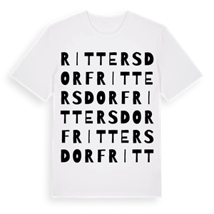 Rittersdorf ordlek t-shirt – ekologisk bomull t-shirt från Pinshirt