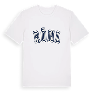 Röhl college t-shirt – ekologisk bomull t-shirt från Pinshirt