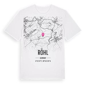Röhl karta t-shirt – ekologisk bomull t-shirt från Pinshirt