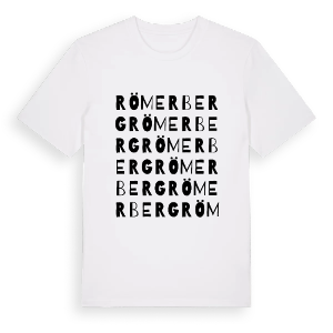 Römerberg ordlek t-shirt – ekologisk bomull t-shirt från Pinshirt