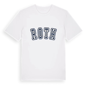 Roth college t-shirt – ekologisk bomull t-shirt från Pinshirt