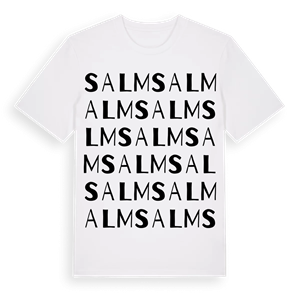 Salm ordlek t-shirt – ekologisk bomull t-shirt från Pinshirt