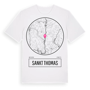Sankt Thomas t-shirt – ekologisk bomull t-shirt från Pinshirt