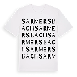 Sarmersbach ordlek t-shirt – ekologisk bomull t-shirt från Pinshirt