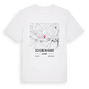 Scheibenhardt karta t-shirt – ekologisk bomull t-shirt från Pinshirt