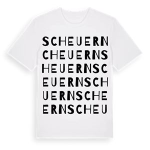 Scheuern ordlek t-shirt – ekologisk bomull t-shirt från Pinshirt