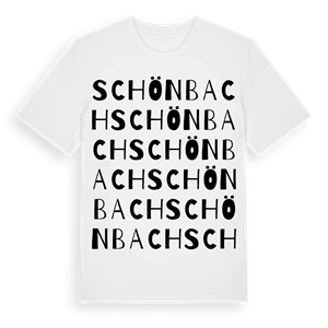 Schönbach ordlek t-shirt – ekologisk bomull t-shirt från Pinshirt