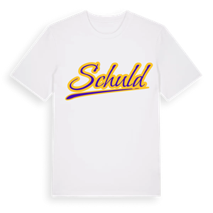 Schuld baseball t-shirt – ekologisk bomull t-shirt från Pinshirt