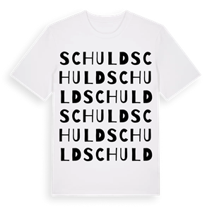 Schuld ordlek t-shirt – ekologisk bomull t-shirt från Pinshirt