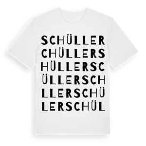 Schüller ordlek t-shirt – ekologisk bomull t-shirt från Pinshirt