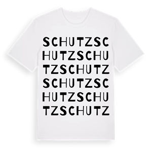 Schutz ordlek t-shirt – ekologisk bomull t-shirt från Pinshirt