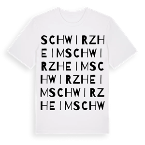 Schwirzheim ordlek t-shirt – ekologisk bomull t-shirt från Pinshirt