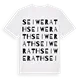 Seiwerath ordlek t-shirt
