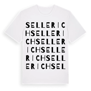 Sellerich ordlek t-shirt – ekologisk bomull t-shirt från Pinshirt